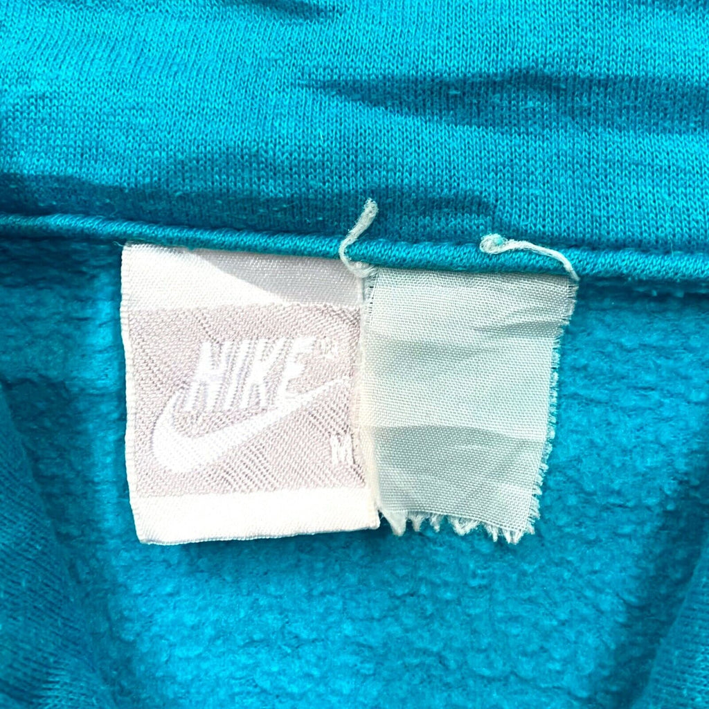 Nike Women's Full Zip Sweat Jacket | Vintage 90s Sportswear Turquoise White VTG | Vintage Messina Hembry | Thrift | Second-Hand Messina Hembry | Used Clothing | Messina Hembry 