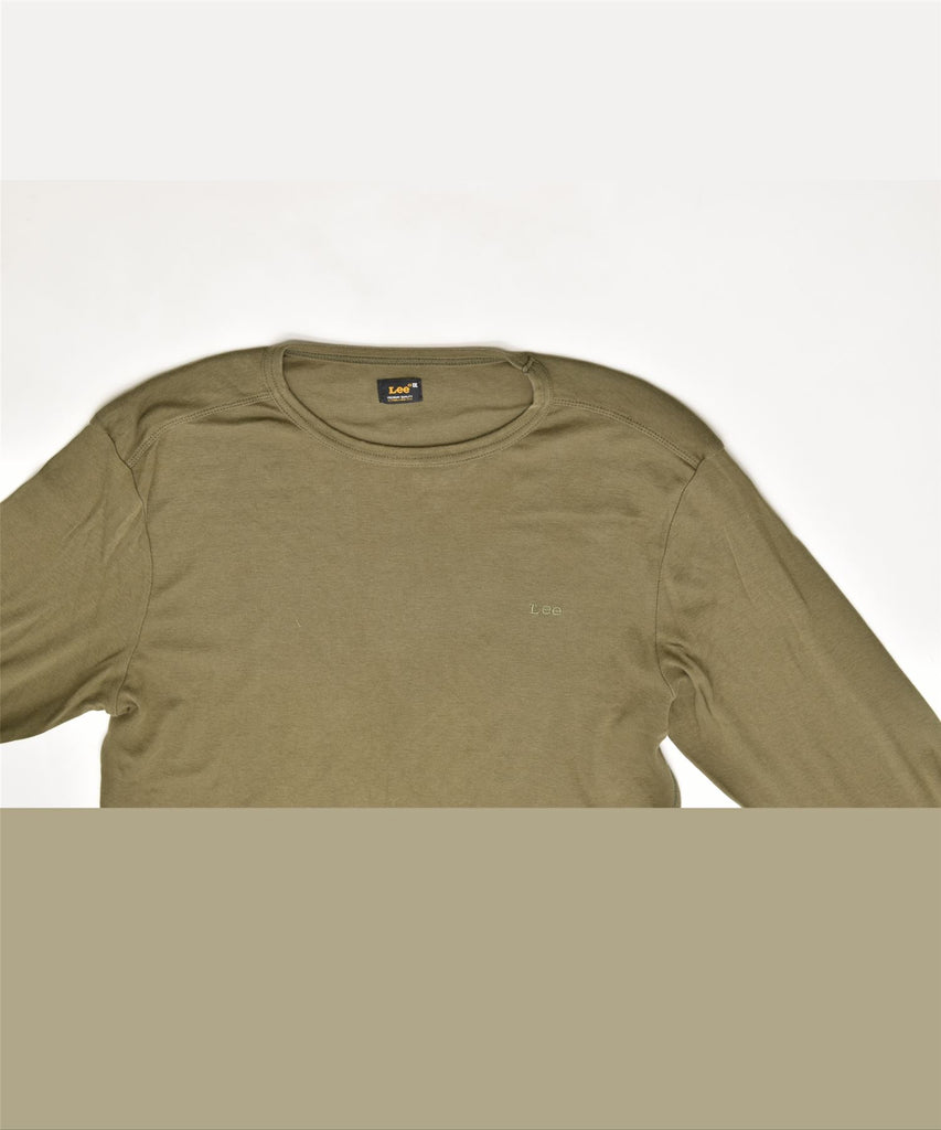 LEE Mens Top Long Sleeve 2XL Green Cotton Vintage | Vintage | Thrift | Second-Hand | Used Clothing | Messina Hembry 