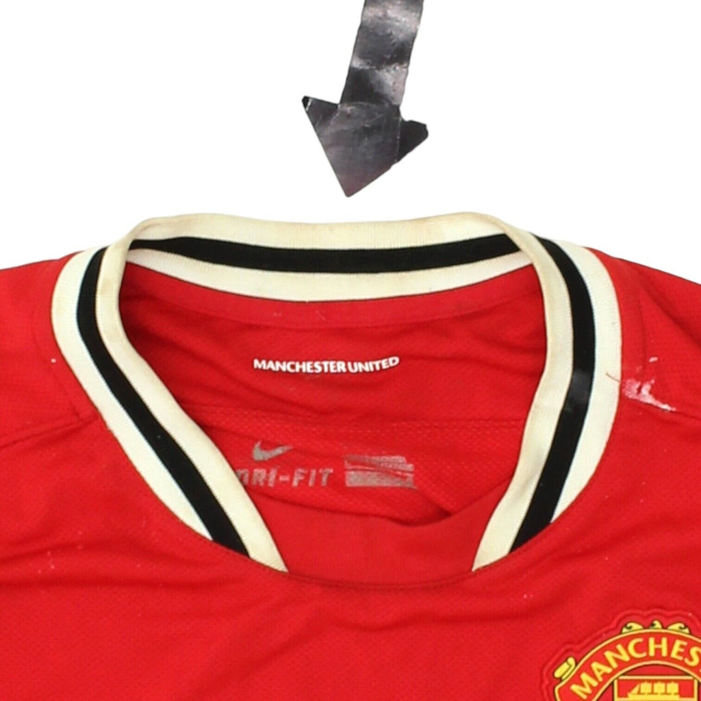 Manchester United 11/12 Mens Red Nike Home Shirt | Retro Premier League Football | Vintage Messina Hembry | Thrift | Second-Hand Messina Hembry | Used Clothing | Messina Hembry 