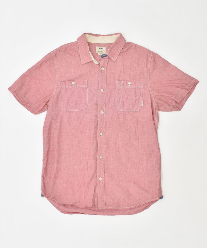 VANS Mens Short Sleeve Shirt Small Pink Cotton | Vintage | Thrift | Second-Hand | Used Clothing | Messina Hembry 