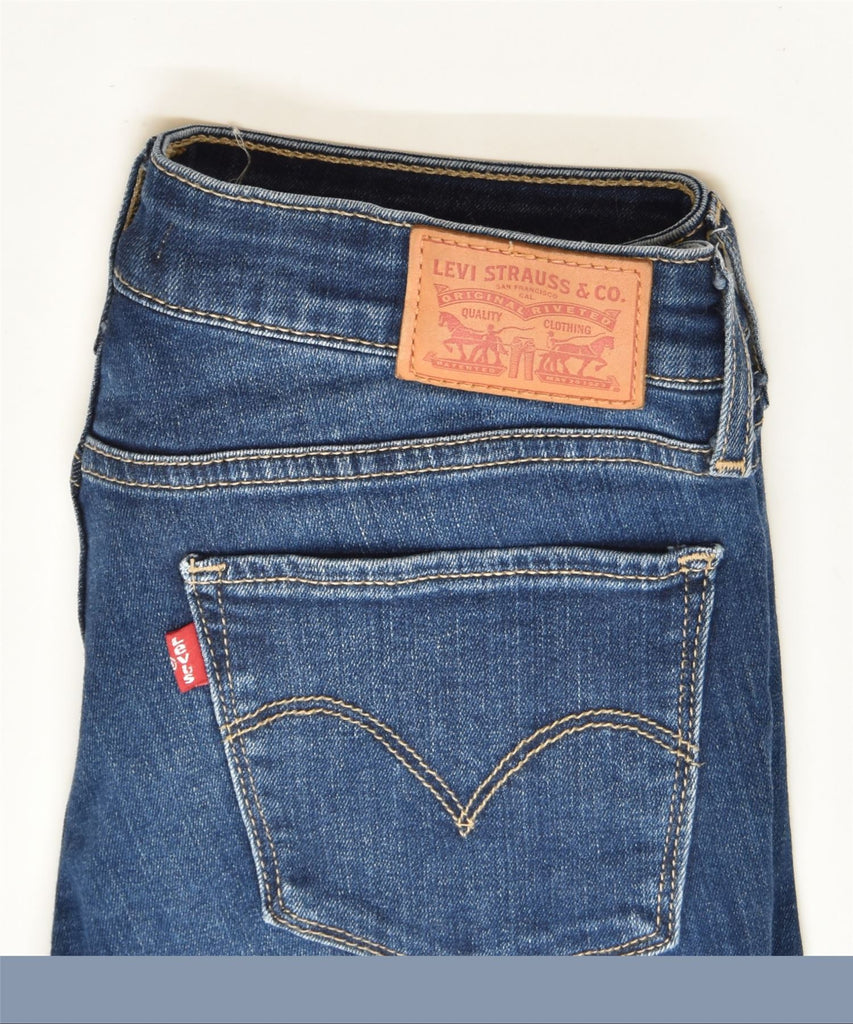 LEVI'S Womens 711 Skinny Jeans W26 L26 Blue Cotton Classic | Vintage | Thrift | Second-Hand | Used Clothing | Messina Hembry 