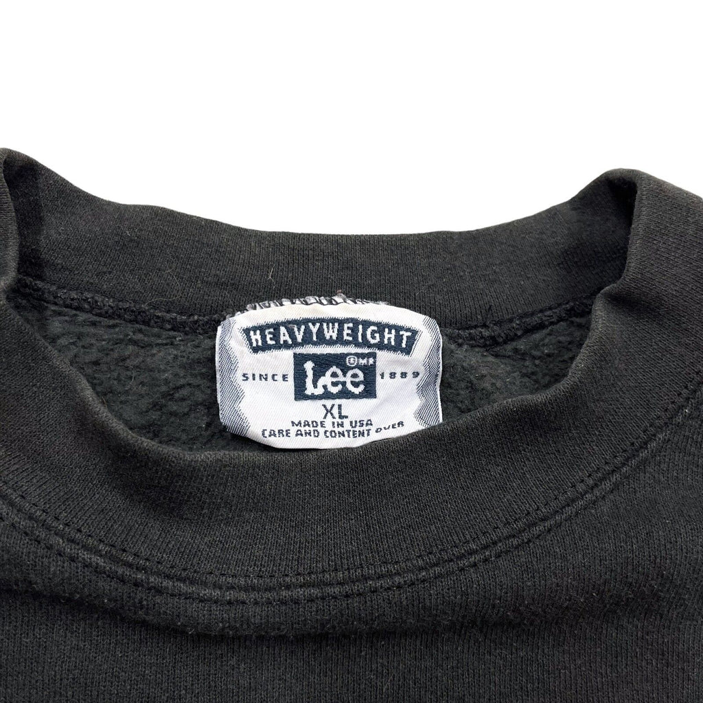 Hello My Name Is Bob Sweatshirt | Vintage 90s Retro Black Lee Jumper XL VTG | Vintage Messina Hembry | Thrift | Second-Hand Messina Hembry | Used Clothing | Messina Hembry 