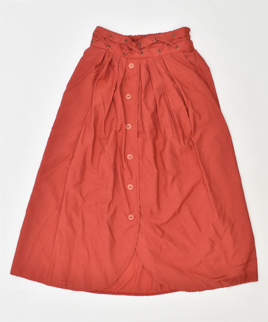 VINTAGE Womens Flared Skirt W26 Small Red | Vintage | Thrift | Second-Hand | Used Clothing | Messina Hembry 