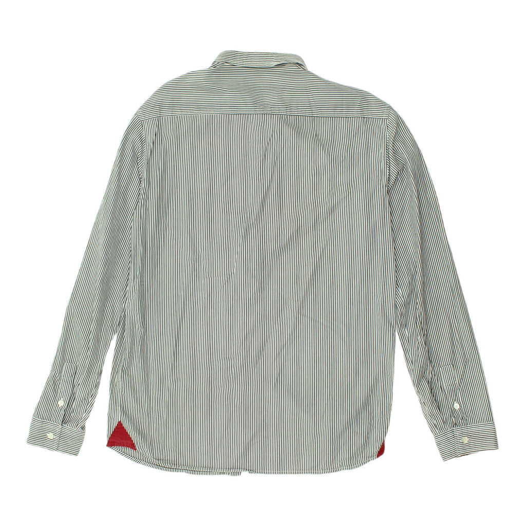 Pierre Balmain Mens Black White Pin Stripe Shirt | Vintage High End Designer VTG | Vintage Messina Hembry | Thrift | Second-Hand Messina Hembry | Used Clothing | Messina Hembry 