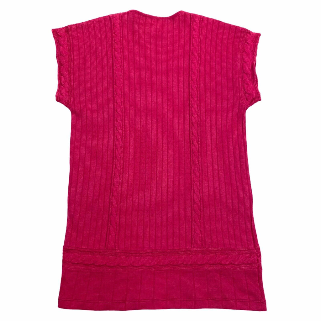 Salvatore Ferragamo Short Sleeve Knitted Wool Dress | Vintage Designer Pink VTG | Vintage Messina Hembry | Thrift | Second-Hand Messina Hembry | Used Clothing | Messina Hembry 