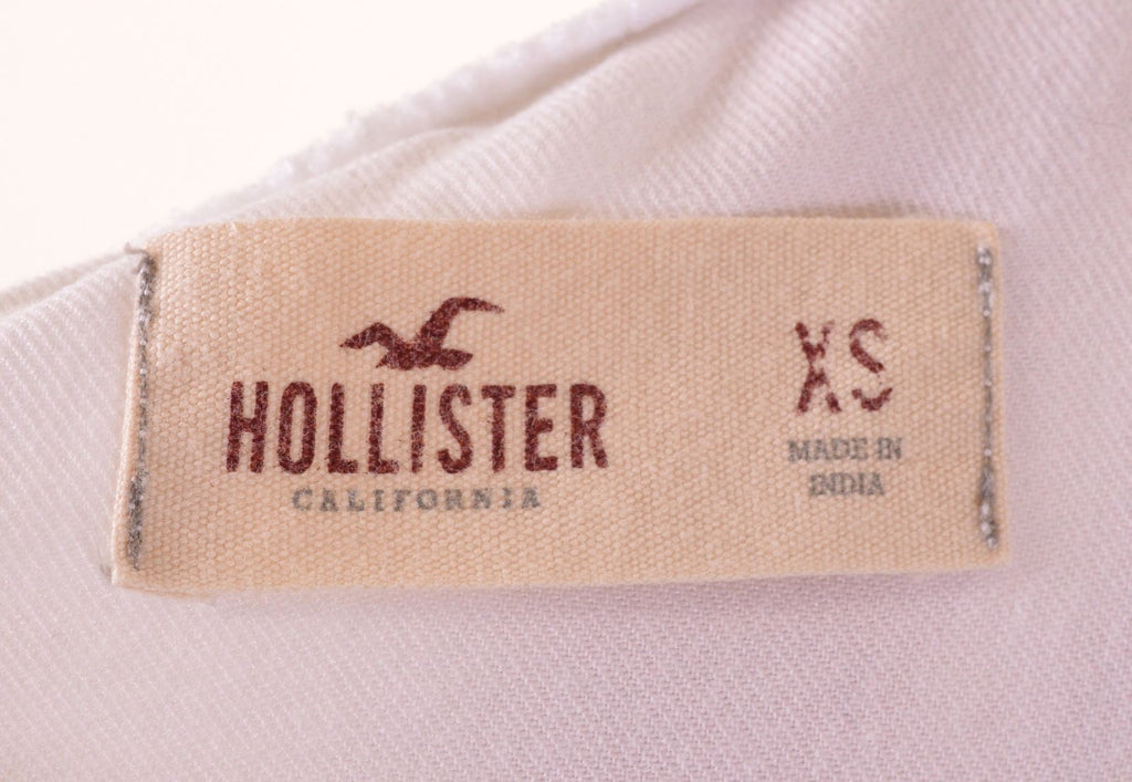 HOLLISTER Womens Blouse Top Size 6 XS White Viscose - Second Hand & Vintage Designer Clothing - Messina Hembry