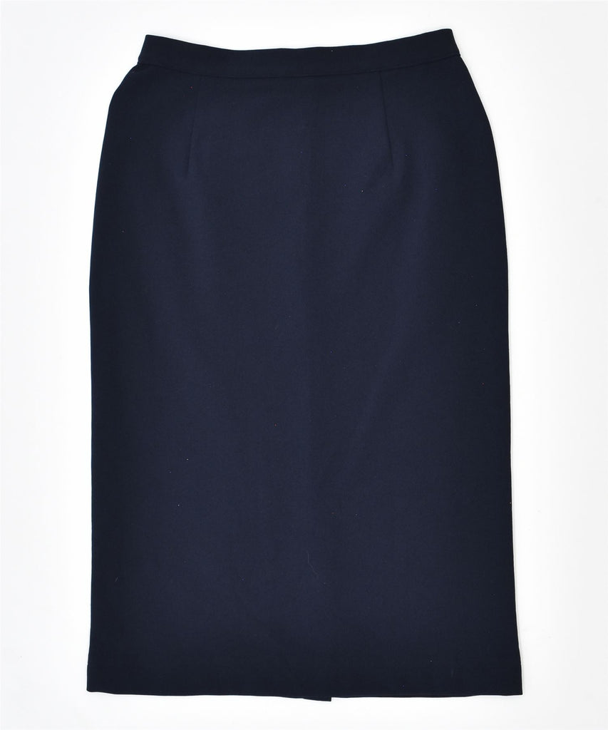 FERRETTI STUDIO Womens Pencil Skirt W26 Small Navy Blue | Vintage | Thrift | Second-Hand | Used Clothing | Messina Hembry 