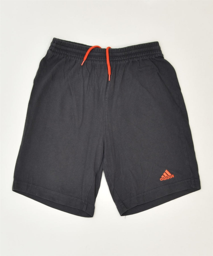 ADIDAS Boys Sport Shorts 7-8 Years Grey Cotton Sports | Vintage | Thrift | Second-Hand | Used Clothing | Messina Hembry 