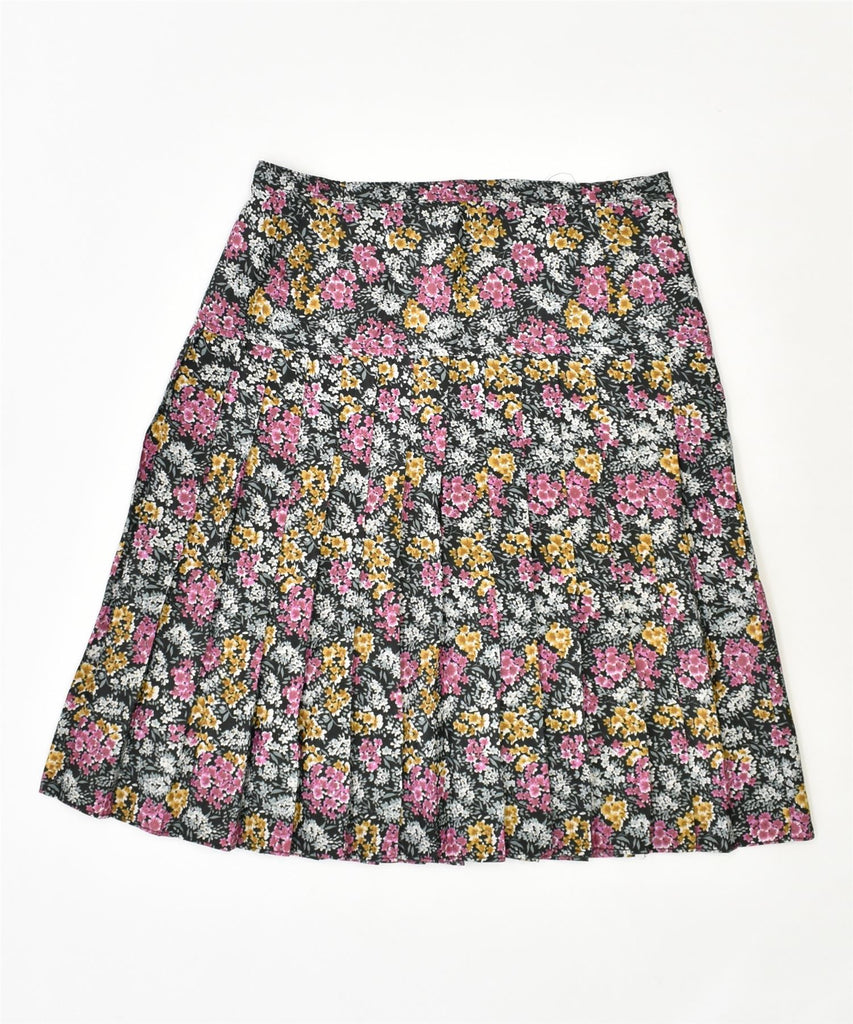 VINTAGE Womens Knife Pleated Skirt Medium W30 Multicoloured Floral | Vintage | Thrift | Second-Hand | Used Clothing | Messina Hembry 