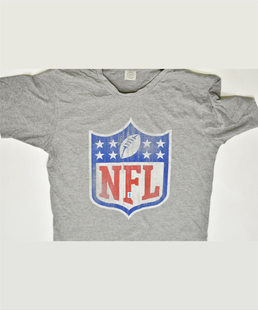 JACK & JONES Mens NFL Graphic T-Shirt Top Small Grey Cotton | Vintage | Thrift | Second-Hand | Used Clothing | Messina Hembry 