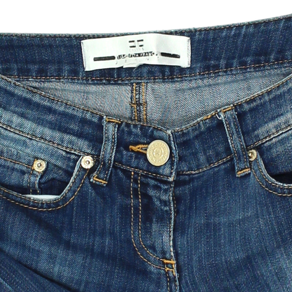 Elisabetta Franchi Celyn B Womens Low Rise Skinny Blue Jeans | Vintage Designer | Vintage Messina Hembry | Thrift | Second-Hand Messina Hembry | Used Clothing | Messina Hembry 