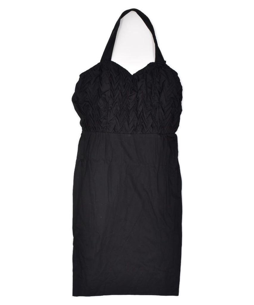 CELITE VERONA Womens Justine Halter Dress IT 44 Medium Black | Vintage | Thrift | Second-Hand | Used Clothing | Messina Hembry 