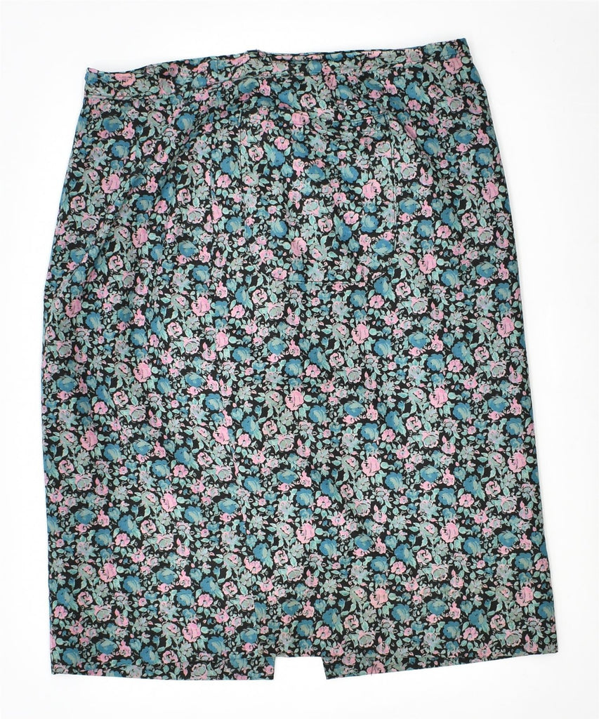 VINTAGE Womens Straight Skirt W30 Medium Multicoloured Floral | Vintage | Thrift | Second-Hand | Used Clothing | Messina Hembry 