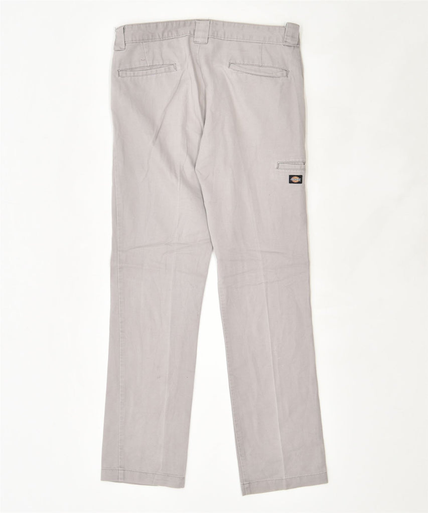 DICKIES Womens Skinny Straight Chino Trousers w32 L30 Grey | Vintage | Thrift | Second-Hand | Used Clothing | Messina Hembry 