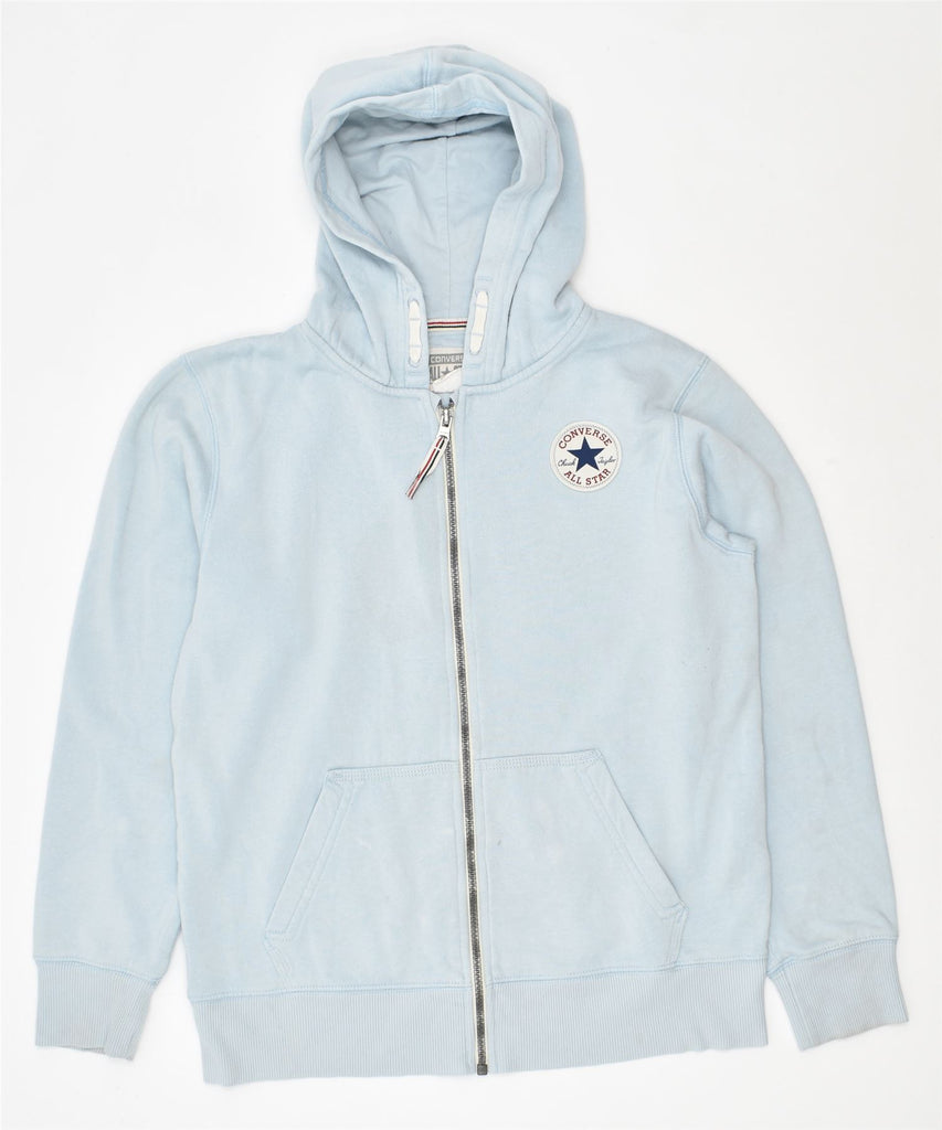 CONVERSE Boys Zip Hoodie Sweater 12-13 Years Blue Cotton | Vintage | Thrift | Second-Hand | Used Clothing | Messina Hembry 