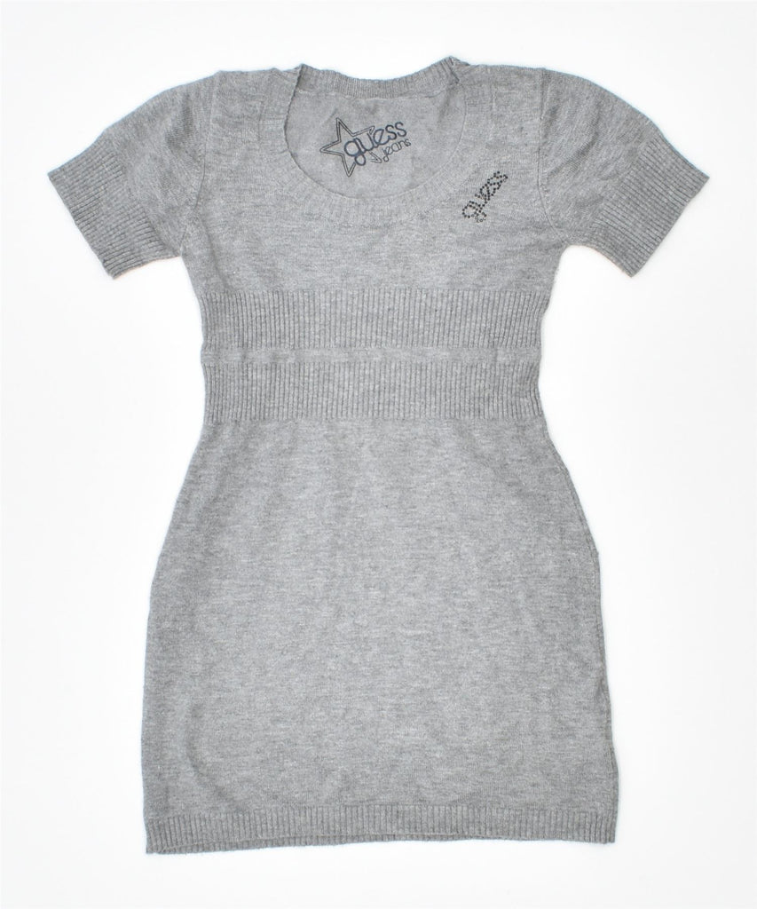 GUESS Girls Jumper Dress 2-3 Years Grey Viscose | Vintage | Thrift | Second-Hand | Used Clothing | Messina Hembry 