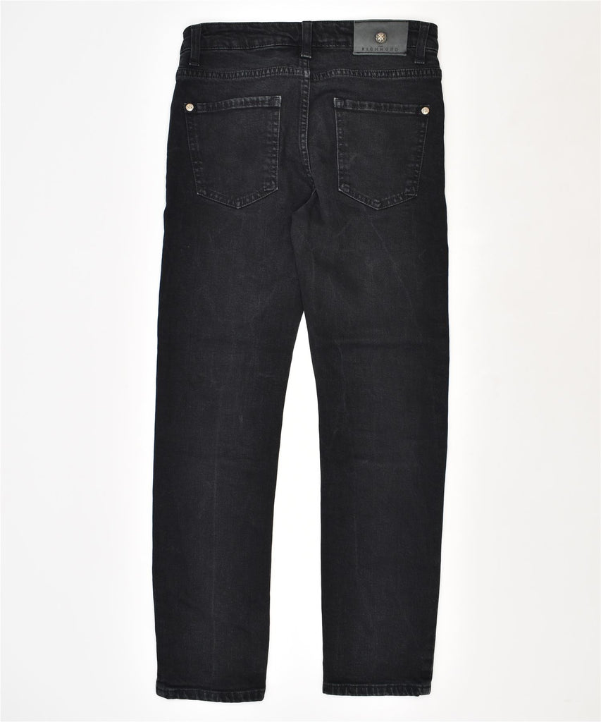 RICHMOND Boys Slim Jeans 11-12 Years W27 L25 Black Cotton | Vintage | Thrift | Second-Hand | Used Clothing | Messina Hembry 