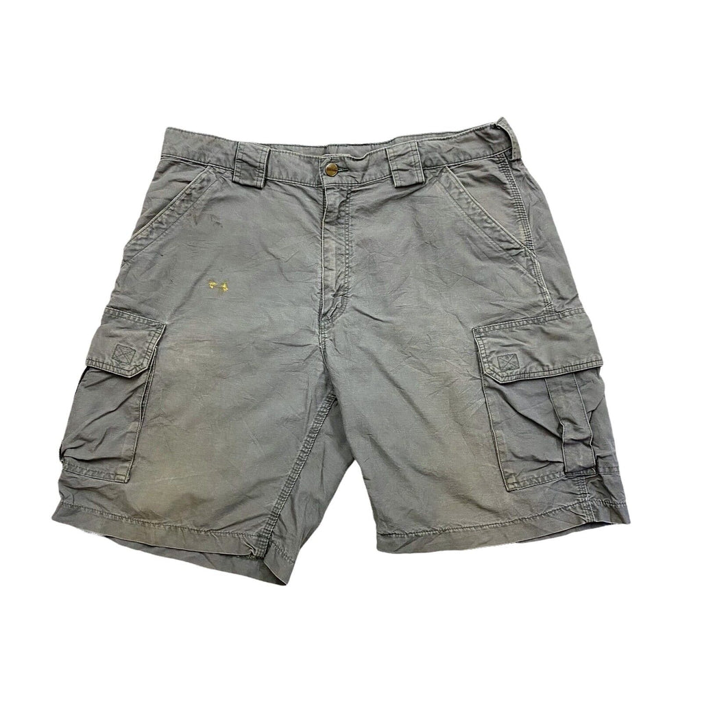 Carhartt Cargo Shorts | Vintage 90s Retro Workwear Cotton Drill Grey VTG | Vintage Messina Hembry | Thrift | Second-Hand Messina Hembry | Used Clothing | Messina Hembry 