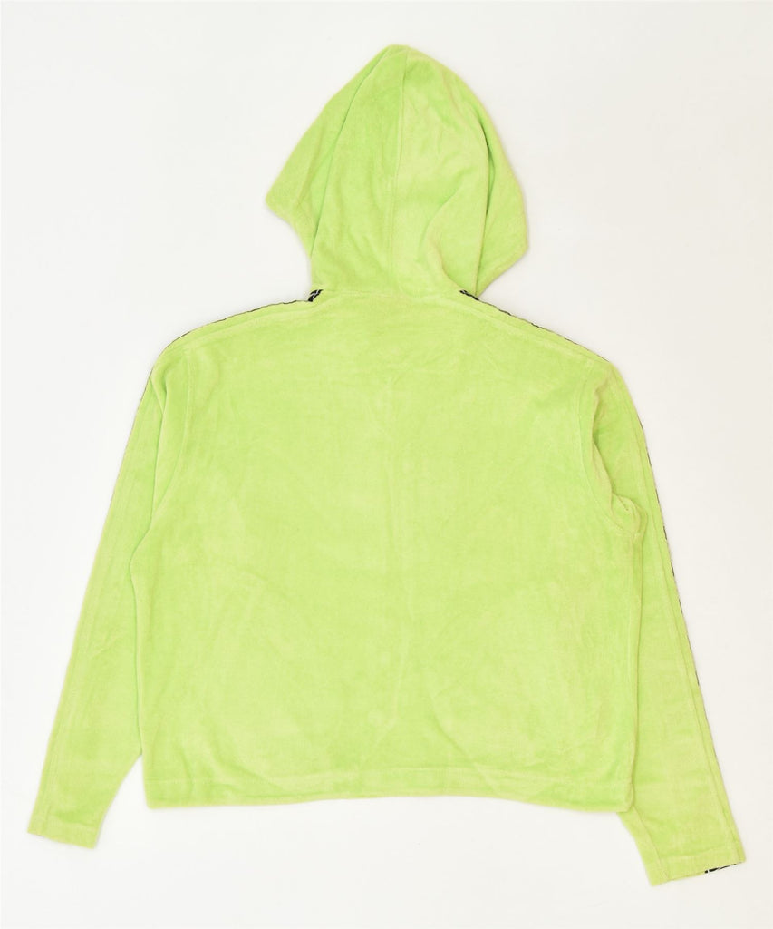 CHAMPION Womens Crop Zip Hoodie Sweater UK 12 Medium Green Cotton Sports | Vintage | Thrift | Second-Hand | Used Clothing | Messina Hembry 