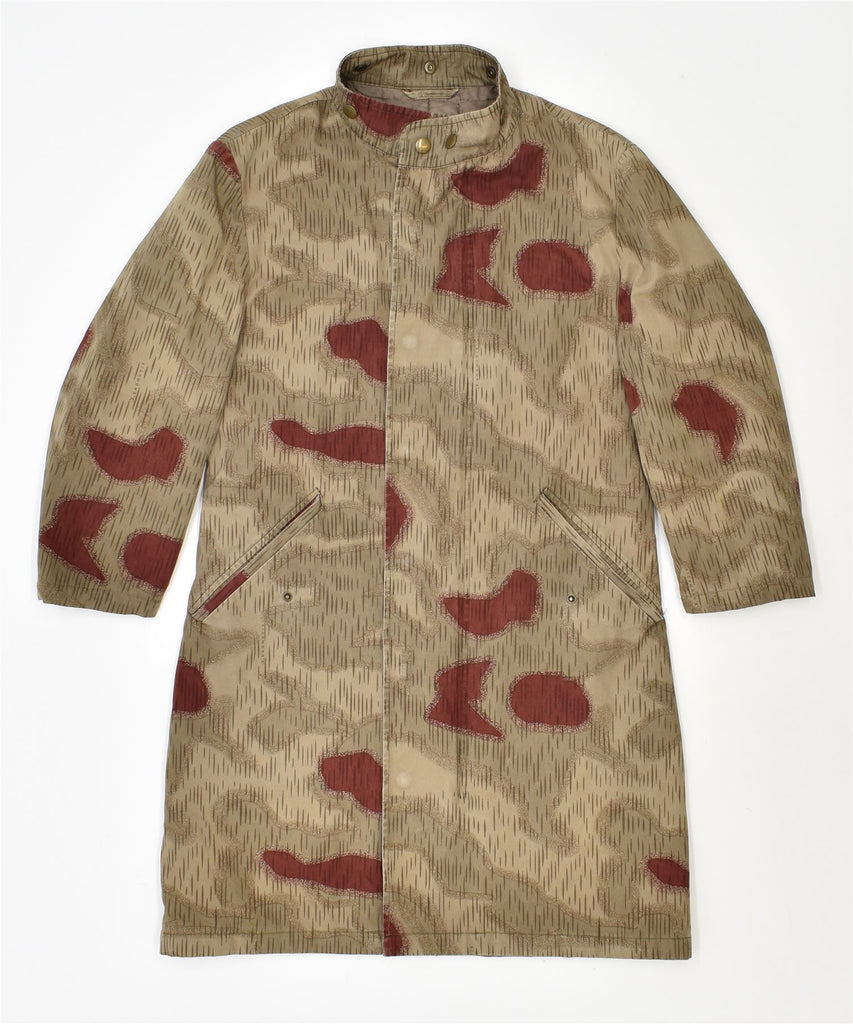 RICHMOND Womens Overcoat UK 16 Large Khaki Cotton Peace | Vintage | Thrift | Second-Hand | Used Clothing | Messina Hembry 