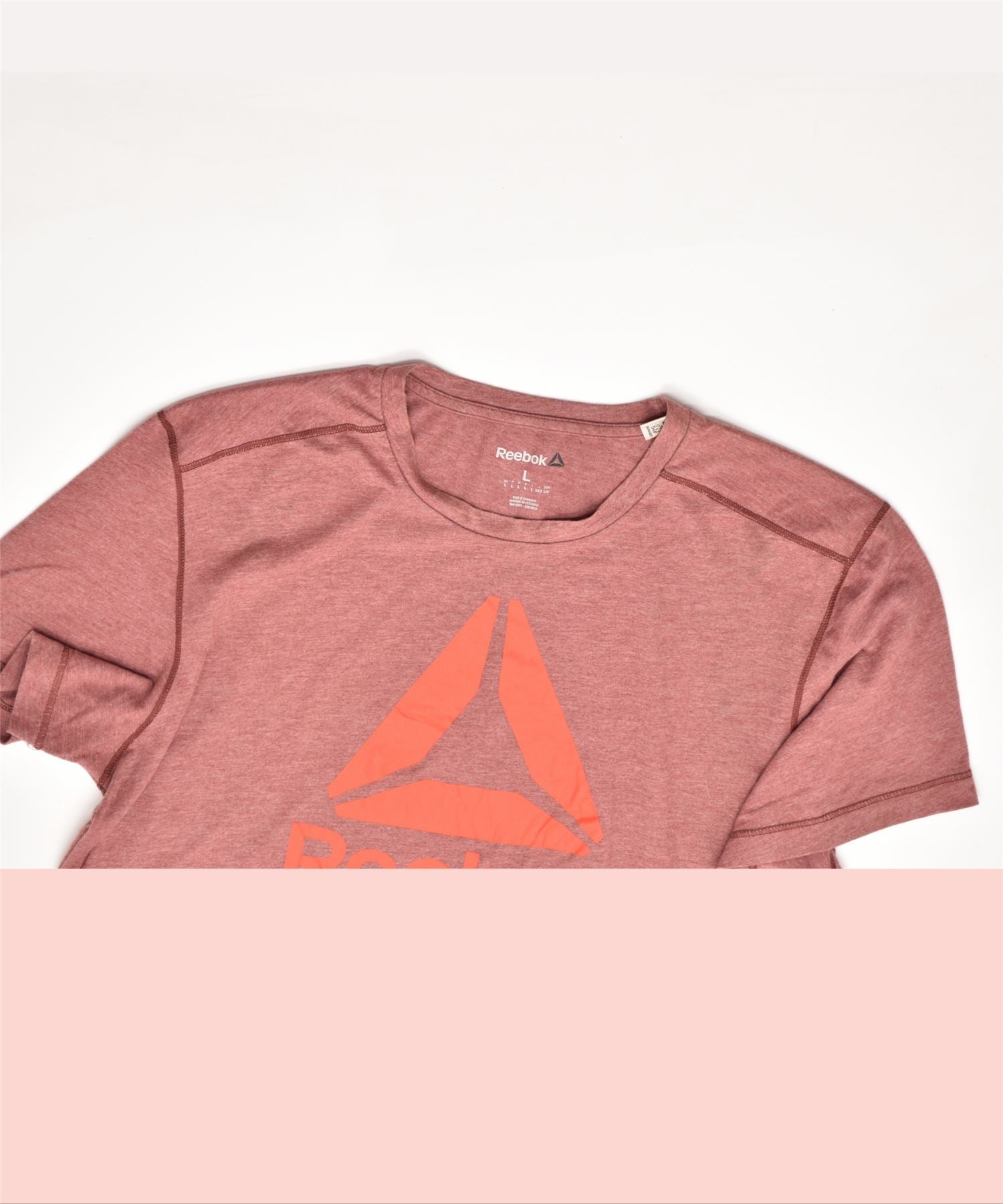 Reebok t sale shirt mens pink