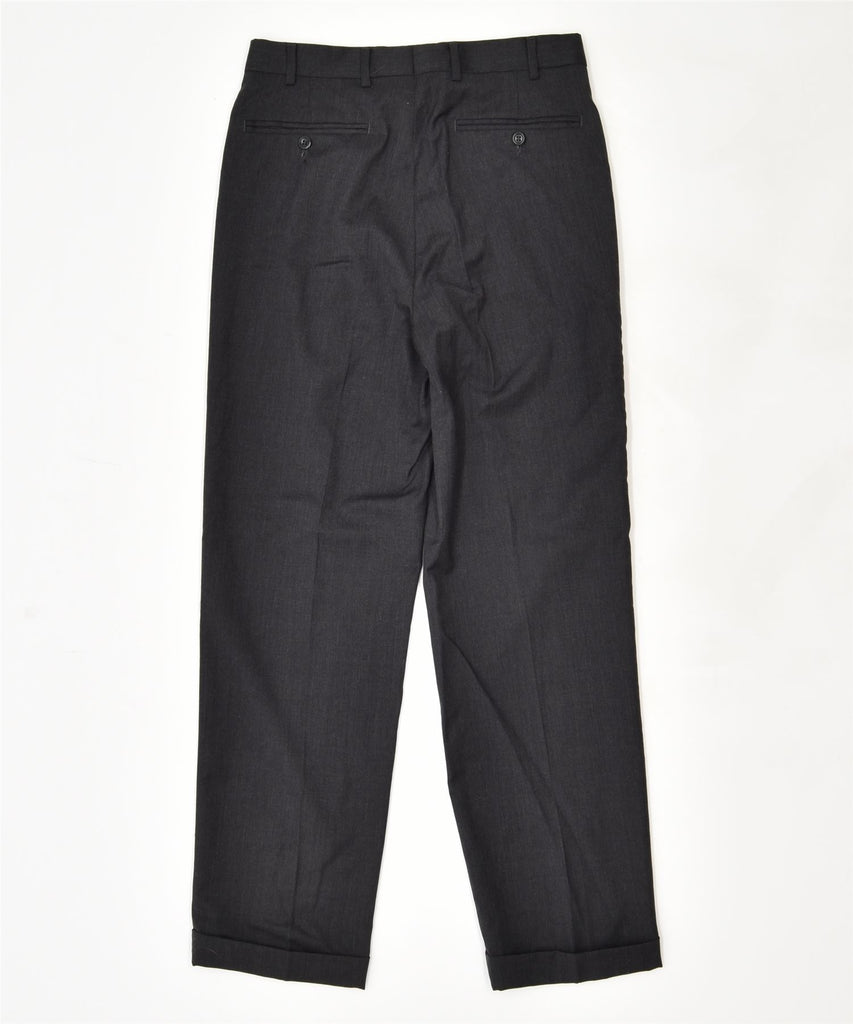 COTTON'S ONE Womens Pegged Suit Trousers IT 44 Medium W30 L29 Black | Vintage | Thrift | Second-Hand | Used Clothing | Messina Hembry 