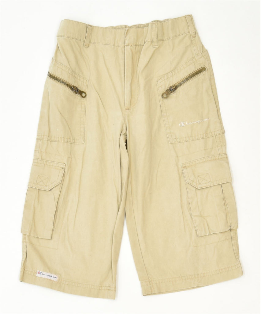 CHAMPION Boys Capri Cargo Trousers 5-6 Years W23 L13 Beige Classic | Vintage | Thrift | Second-Hand | Used Clothing | Messina Hembry 