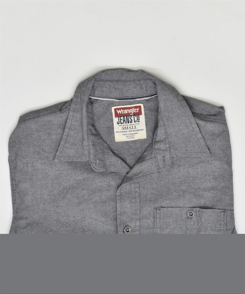 WRANGLER Mens Shirt Small Grey Cotton | Vintage | Thrift | Second-Hand | Used Clothing | Messina Hembry 