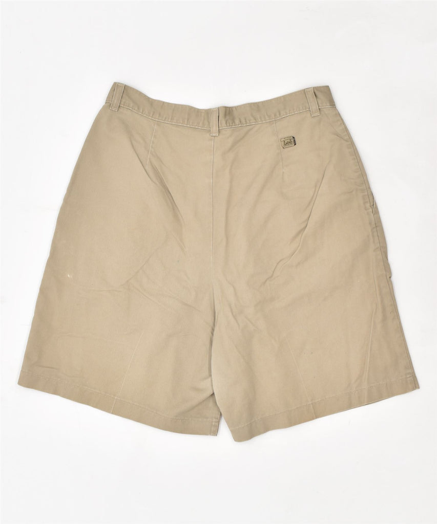 LEE Womens Chino Shorts W34 XL Beige Cotton | Vintage | Thrift | Second-Hand | Used Clothing | Messina Hembry 