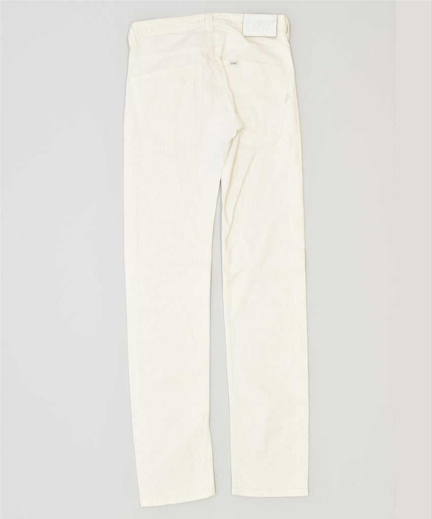 LEE Womens Powell Slim Jeans W31 L34 White Cotton Classic | Vintage | Thrift | Second-Hand | Used Clothing | Messina Hembry 