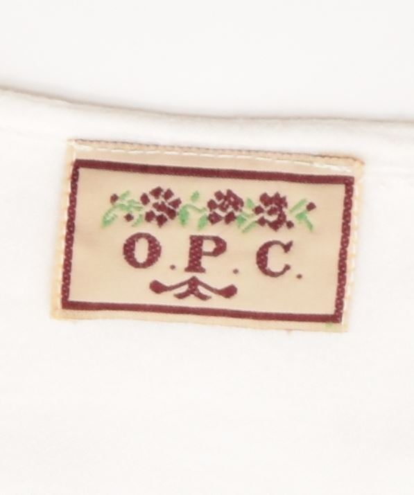 O.P.C. Womens Blouse Top UK 14 Large White Vintage | Vintage | Thrift | Second-Hand | Used Clothing | Messina Hembry 
