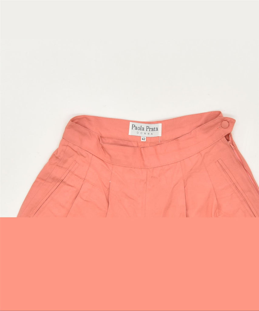 PAOLA PRATA Womens Wide Leg Chino Shorts IT 42 Medium W26 Pink Classic | Vintage | Thrift | Second-Hand | Used Clothing | Messina Hembry 