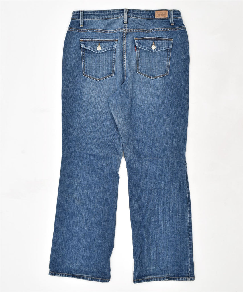 LEVI'S Womens 580 Bootcut Jeans W35 L31 Blue Cotton | Vintage | Thrift | Second-Hand | Used Clothing | Messina Hembry 