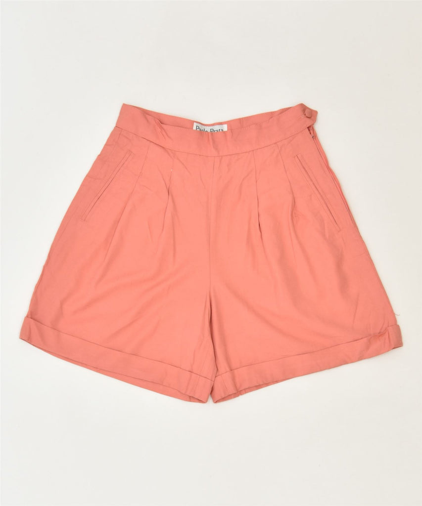 PAOLA PRATA Womens Wide Leg Chino Shorts IT 42 Medium W26 Pink Classic | Vintage | Thrift | Second-Hand | Used Clothing | Messina Hembry 