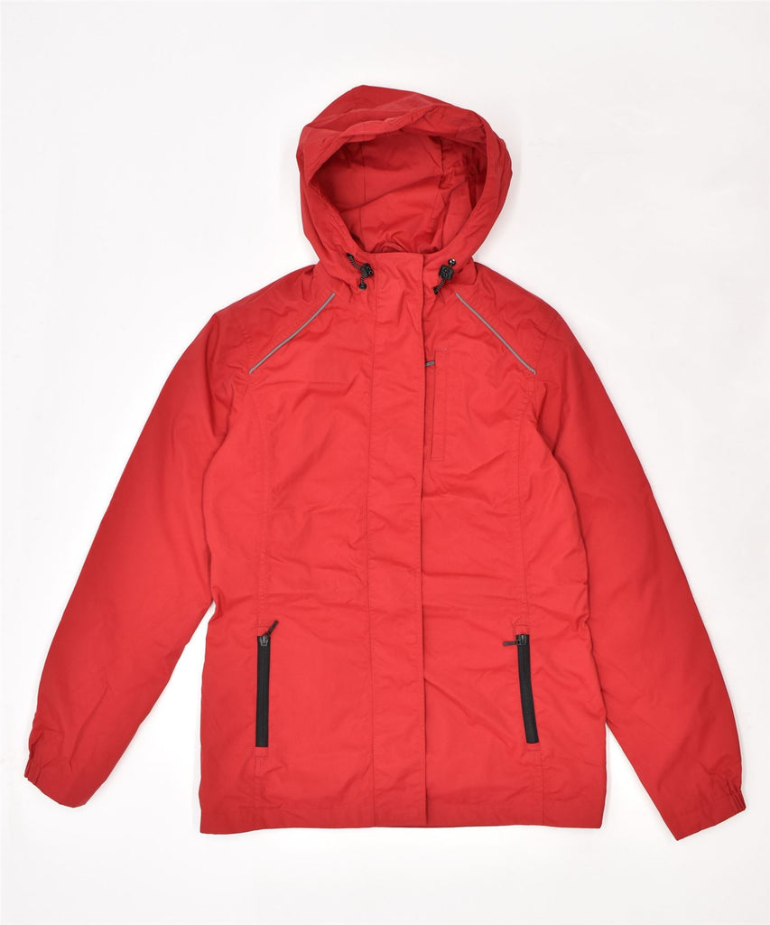 EDDIE BAUER Womens Weather Edge Windbreaker Jacket UK 14 Medium Red Nylon | Vintage | Thrift | Second-Hand | Used Clothing | Messina Hembry 