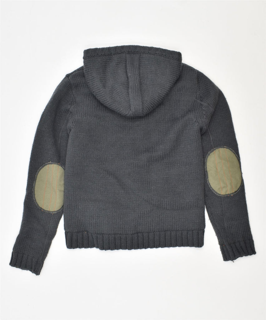 GAUDI Boys Zip Hoodie Sweater 9-10 Years Grey Acrylic | Vintage | Thrift | Second-Hand | Used Clothing | Messina Hembry 