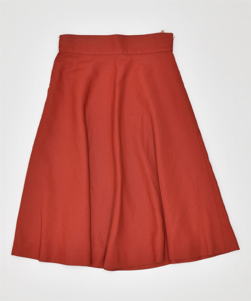 VINTAGE Womens High Waist A-Line Skirt W26 Medium Red | Vintage | Thrift | Second-Hand | Used Clothing | Messina Hembry 