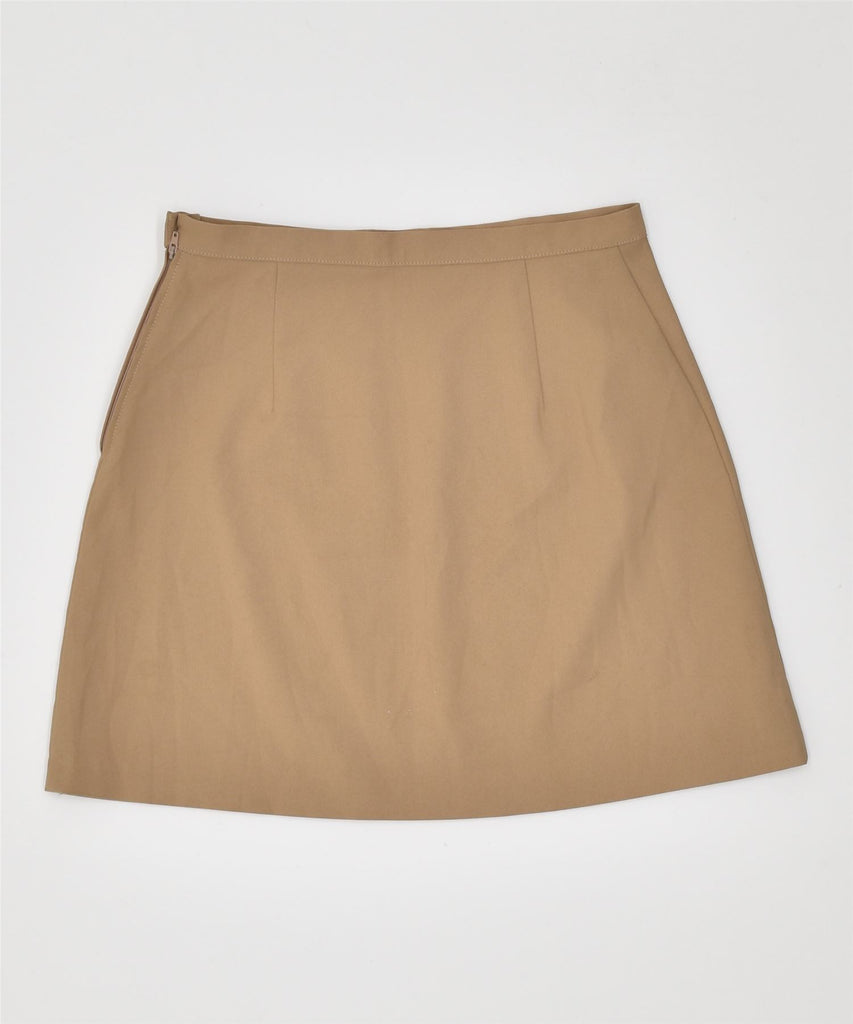 BENETTON Womens Mini Skirt IT 42 Medium W28 Brown Polyester Vintage | Vintage | Thrift | Second-Hand | Used Clothing | Messina Hembry 