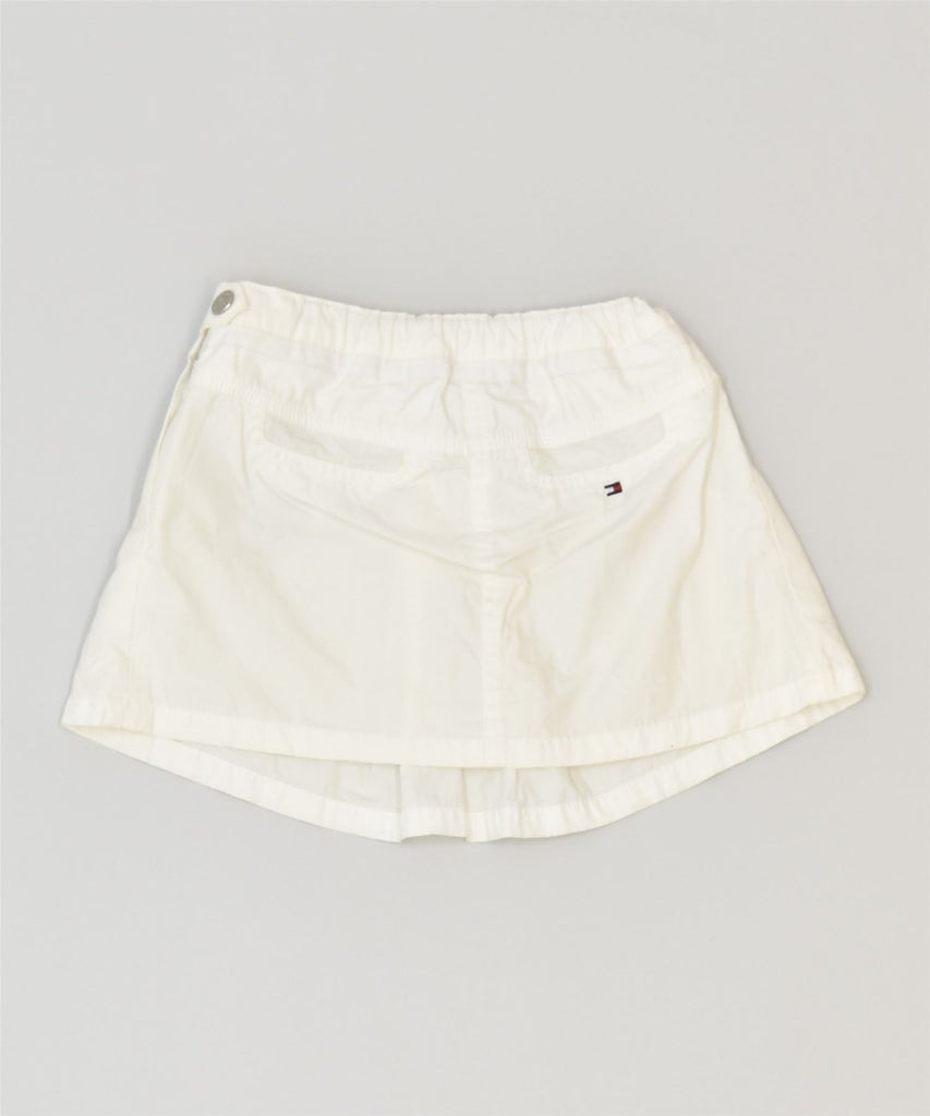 TOMMY HILFIGER Girls A-Line Skirt 3-4 Years W18 White Cotton Classic | Vintage | Thrift | Second-Hand | Used Clothing | Messina Hembry 