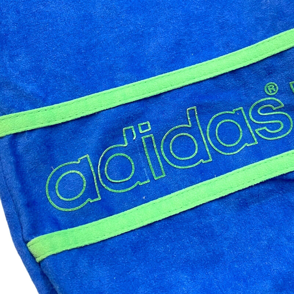 Adidas Originals Ventex Velour Tracksuit Bottoms | Vintage 80 Sportswear Blue | Vintage Messina Hembry | Thrift | Second-Hand Messina Hembry | Used Clothing | Messina Hembry 