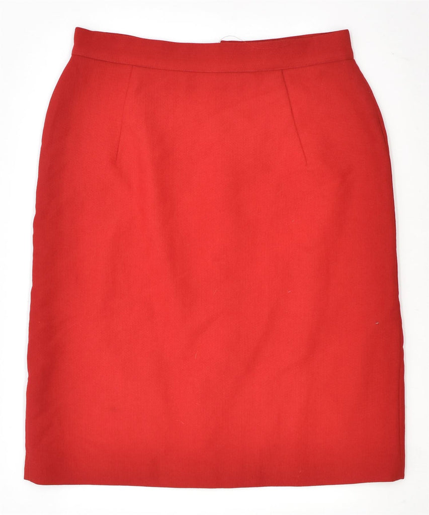 CENTAL Womens Pencil Skirt IT 46 Large W30 Red Vintage | Vintage | Thrift | Second-Hand | Used Clothing | Messina Hembry 