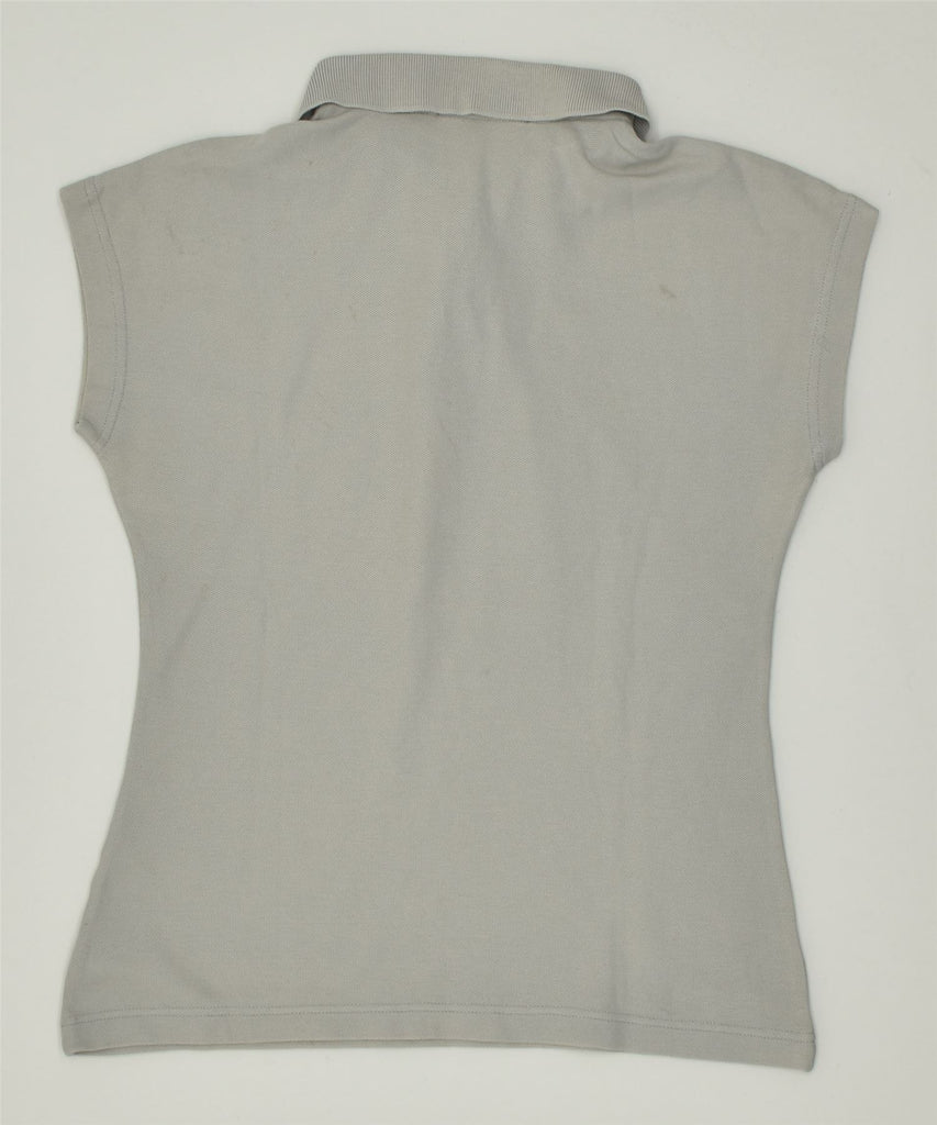 FILA Womens Sleeveless Polo Shirt IT 44 Medium Grey Cotton | Vintage | Thrift | Second-Hand | Used Clothing | Messina Hembry 