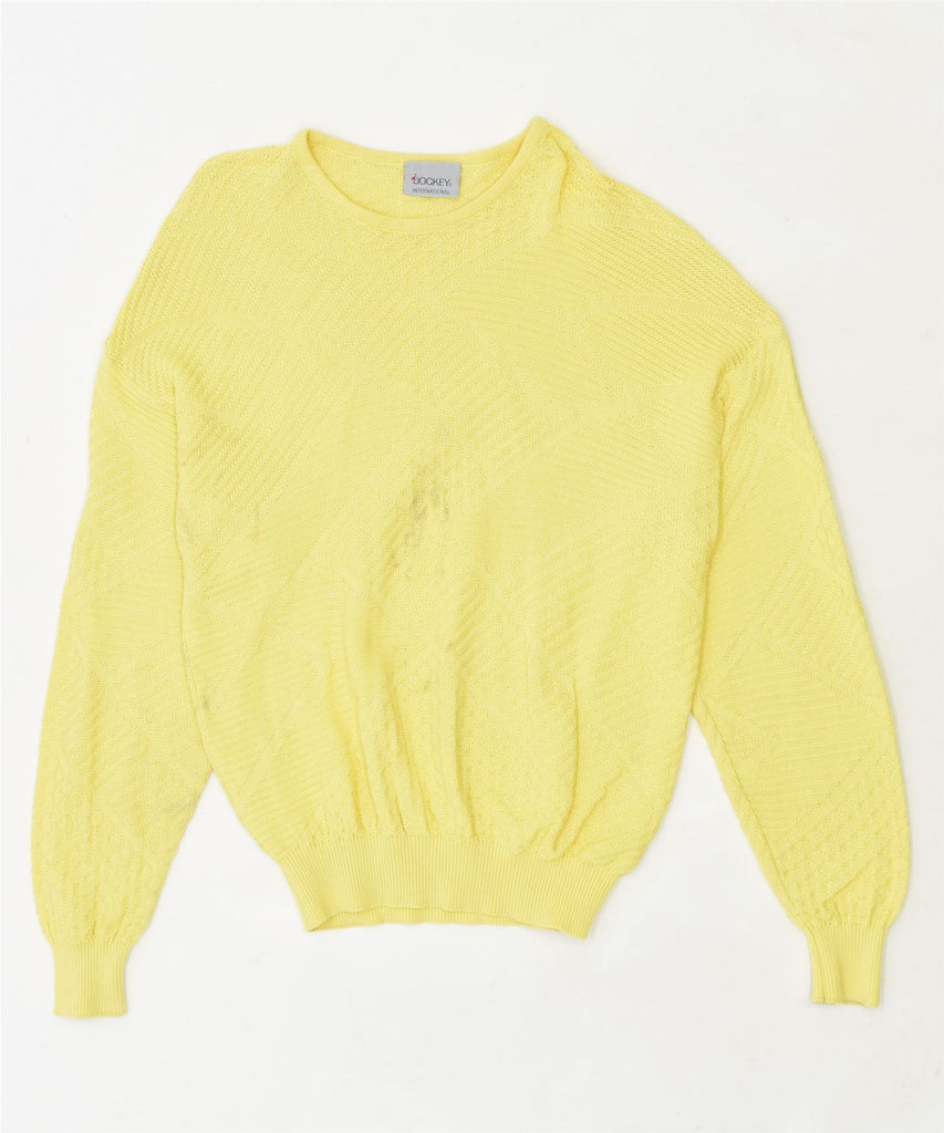 JOCKEY Mens Crew Neck Jumper Sweater Medium Yellow Vintage | Vintage | Thrift | Second-Hand | Used Clothing | Messina Hembry 