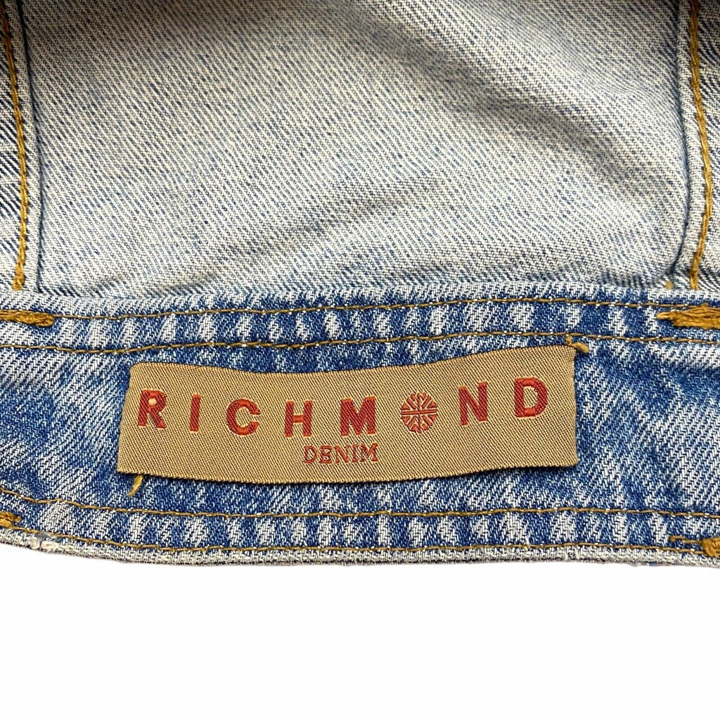 Richmond Women's Denim Jacket | Vintage High End Luxury Designer Blue Jean VTG | Vintage Messina Hembry | Thrift | Second-Hand Messina Hembry | Used Clothing | Messina Hembry 