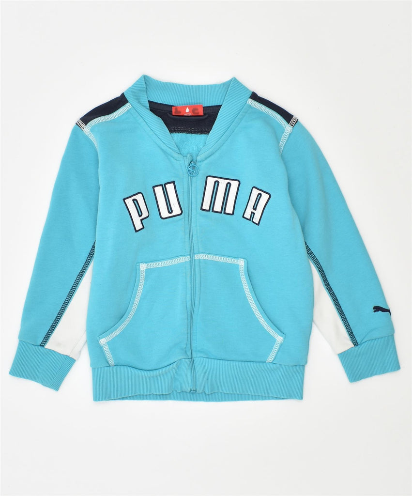 PUMA Boys Tracksuit Top Jacket 18-24 Months Blue Cotton | Vintage | Thrift | Second-Hand | Used Clothing | Messina Hembry 