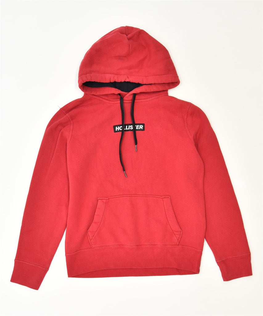 HOLLISTER Mens Hoodie Jumper XS Red Cotton | Vintage | Thrift | Second-Hand | Used Clothing | Messina Hembry 