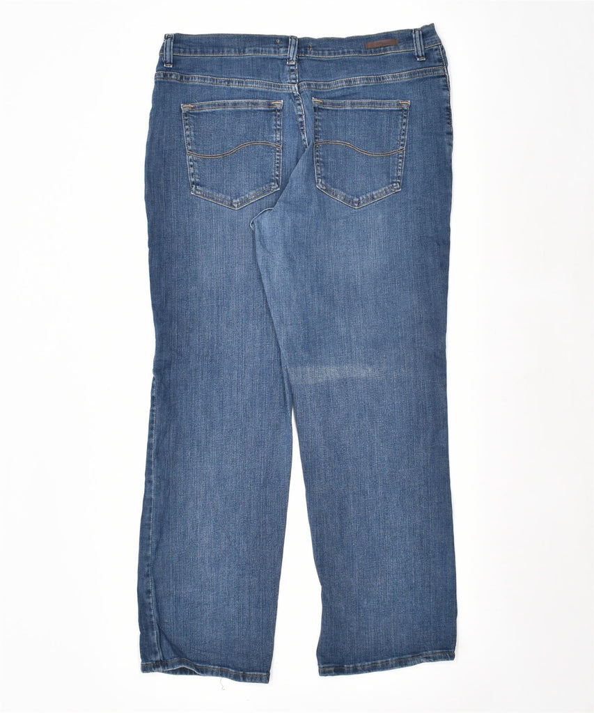 LEE Womens Short Straight Jeans US 14 XL W33 L28 Blue Cotton Vintage | Vintage | Thrift | Second-Hand | Used Clothing | Messina Hembry 