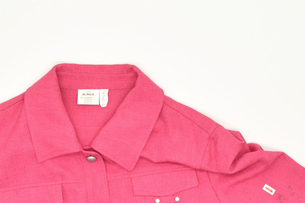 VINTAGE Womens Shirt IT 52 2XL Pink Polyester | Vintage | Thrift | Second-Hand | Used Clothing | Messina Hembry 