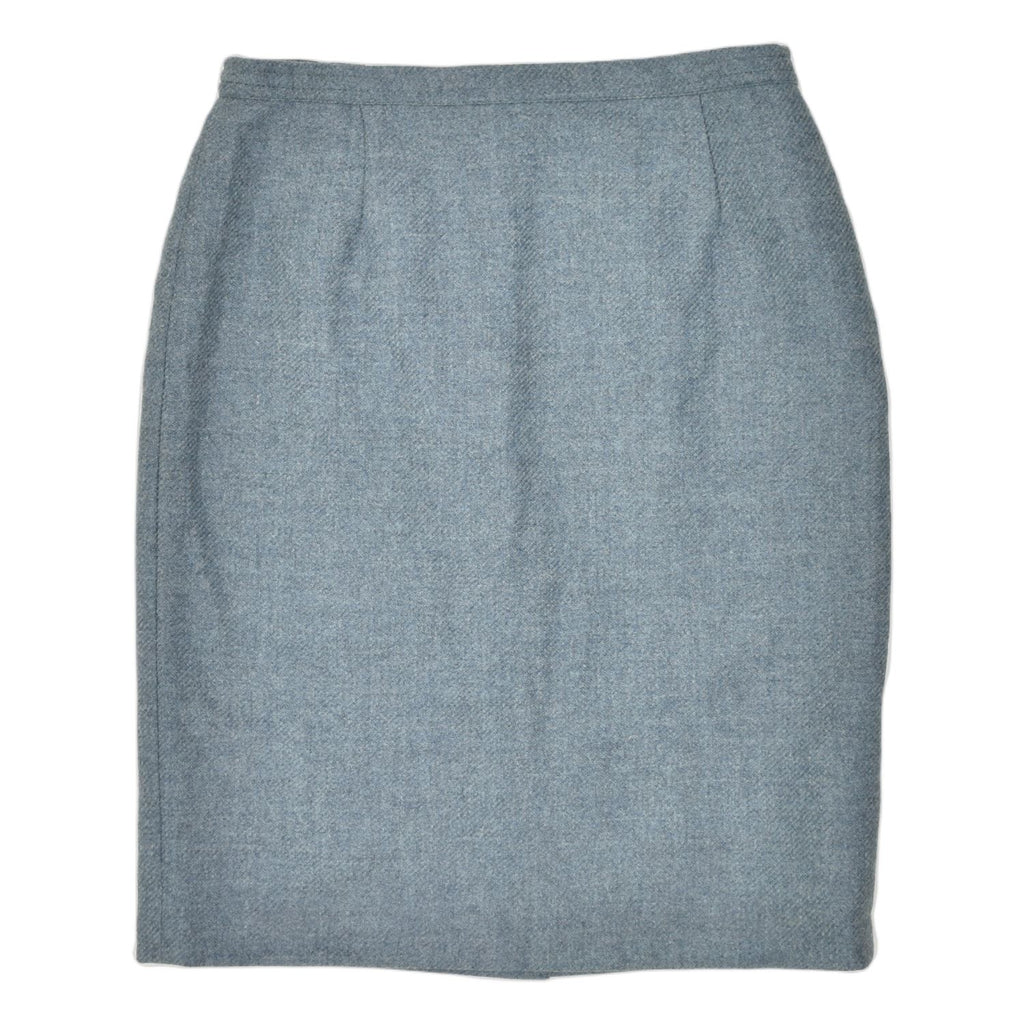 VINTAGE Womens Straight Skirt UK 10 Small W28 Grey Wool | Vintage | Thrift | Second-Hand | Used Clothing | Messina Hembry 