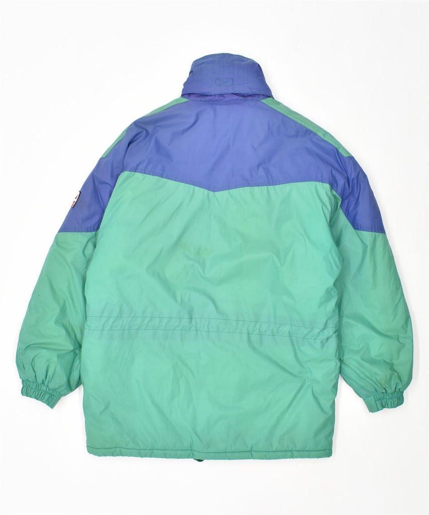 STRATOS Mens Oversized Windbreaker Jacket UK 36 Small Green Polyamide | Vintage | Thrift | Second-Hand | Used Clothing | Messina Hembry 